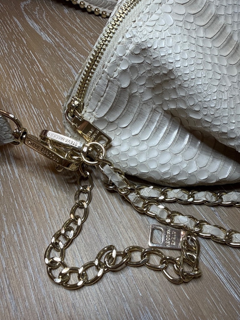 Steve Madden BIDA Nude Belt Bag, Shoulder Bag chain Strap - Picture 4 of 16